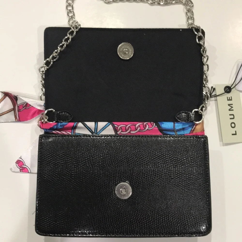LOUME Black lizardprint bag. - Picture 6 of 6